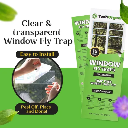 Vista 2 de Trampa para moscas en interiores o exteriores Las trampas para moscas de ventana son transparentes y transparentes También para polillas