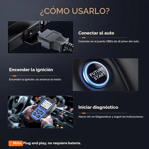 Vista 9 de AUTOPHIX Escáner OM126P+ OBD2, lector de código de luz de verificación del motor, escáner de código de automóvil para diagnóstico automotriz, leer