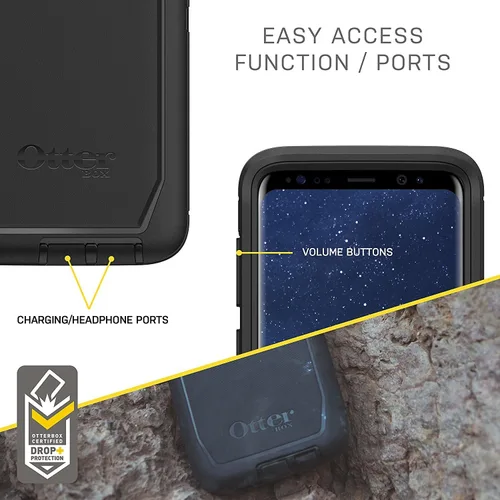 Vista 3 de OtterBox Defender - Funda de la serie sin pantalla para Samsung Galaxy S8 Plus, solo funda, embalaje no minorista, (Aqua Mint Way)