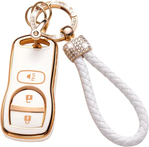 Vista 57 de Gematay Funda para llavero de Mercedes Benz con cordón, funda de TPU suave compatible con Mercedes Benz C E S M CLS CLK G Class Smart Key Holder