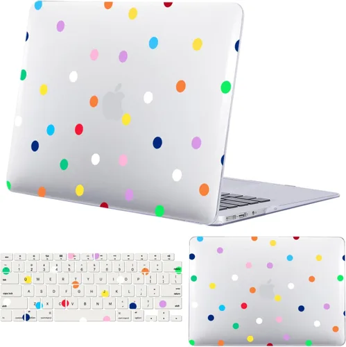 Vista 36 de Funda para MacBook Air 15.3'' A3448/A3241/A3114/A2941, lunares marrones