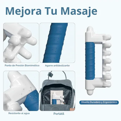 Vista 3 de Fascia - Herramienta de masaje para celulitis, herramienta de liberación miofascial de mano para masaje de tejido profundo, herramienta de masaje