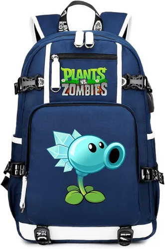 Vista 9 de ISaikoy Game Plants vs. Zombies - Mochila de hombro para libros, mochila escolar, color 1