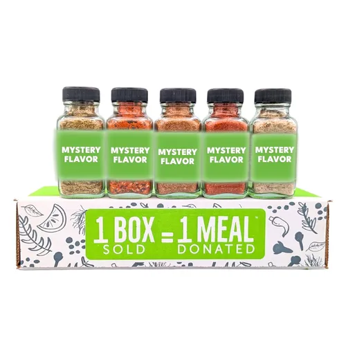Vista 14 de FreshJax Gourmet especias y sazonadores, caja de regalo (juego de 5) Gourmet five-pack BBQ rub spices for steak, chicken, and seafood, making it