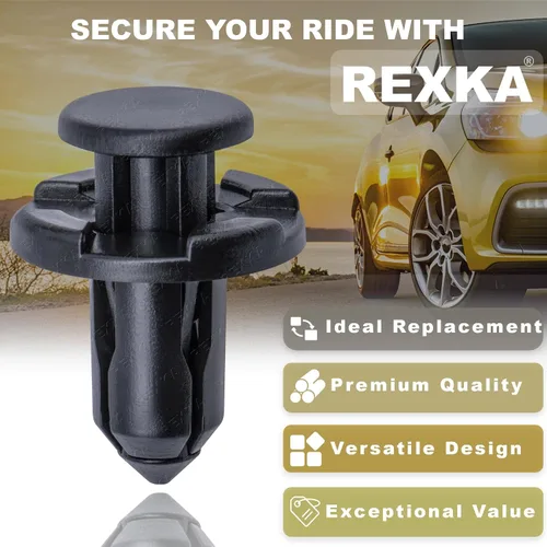 Vista 4 de Rexka 25 piezas de 0.394 in de agujero para parachoques de motor para guardabarros y rejillas compatibles con Subaru 909140007 Baja Forester Impreza