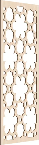 Vista 121 de 9 3/8"W x 24 3/8"H x 1/4"T Southgate Decorativos Paneles De Pared De Madera Calado, Abedul