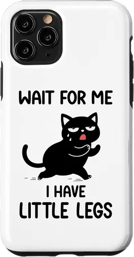 Vista 28 de Funny Short Legs Cat Saying Wait for Me, I Have Little Legs Case for iPhone 17