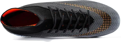 Vista 5 de Zapatos de fútbol para hombre, botas de fútbol profesionales con punta alta, para competiciónentrenamientoatletismo