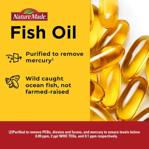 Vista 4 de Nature Made Burp Less Ultra Omega 3 Suplementos de Aceite de Pescado, 1400mg de Aceite de Pescado Omega 3 como Ésteres de Etilo para Apoyo a