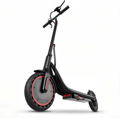 Vista 3 de Scooter eléctrico, scooter E de largo alcance de 21-35 mi para adultos Negro y naranja