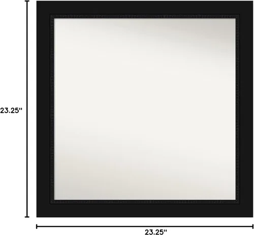 Vista 6 de Amanti Art Espejo personalizado, espejo de baño negro Avon, espejo de pared o espejo de tocador de baño sobre el fregadero (23.25 x 23.25 pulgadas)