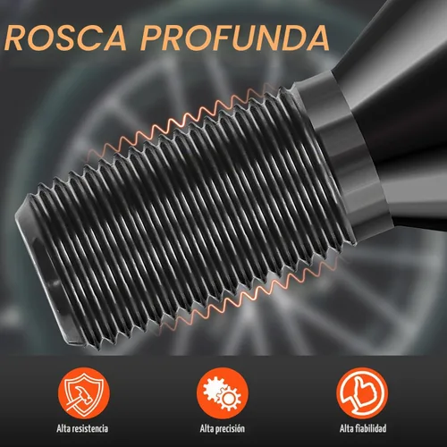Vista 5 de WayJun 4 tuercas de rueda M12 x 1.5 compatibles con modelos seleccionados BMW E46 325 E90 E39 E60 E53 36136781150