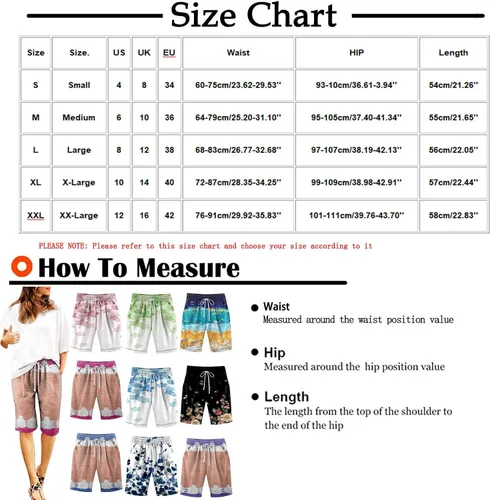 Vista 2 de Qliuoazw Pantalones cortos de verano para mujer 2023, casuales 34, pantalones largos con cordón elástico en la cintura para el sudor, pantalones