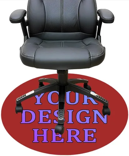 Vista 77 de Tapete redondo personalizado para silla de escritorio de oficina, diseño de tu propio logotipo de foto, texto, alfombrillas circulares