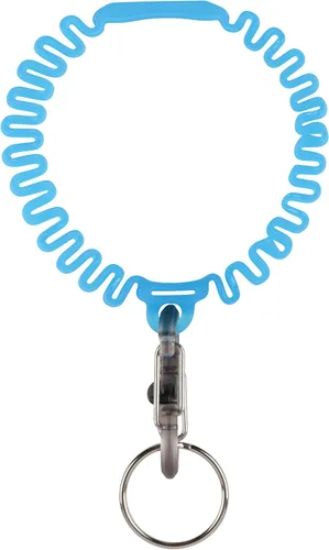 Vista 2 de Nite Ize KWB-03-R6 Key Band-It, pulsera elástica llavero con clip S-Biner, azul