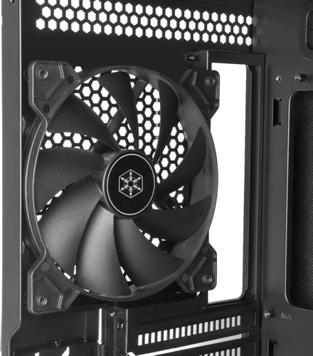 Vista 8 de Silverstone Tecnología Chasis ATX de media torre SETA D1 con alta capacidad de almacenamiento y versatilidad, SST-SED1-B