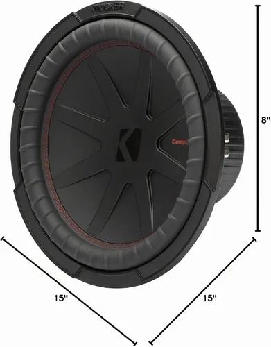 Vista 6 de KICKER 48CWR122 CompR 12" Subwoofer, DVC, 2-ohm
