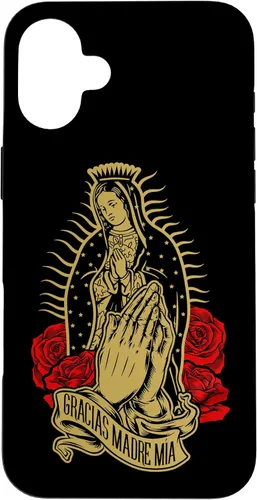 Vista 23 de Our Lady Virgen De Guadalupe Virgen Mary Gracias Madre Mía - Carcasa para iPhone 17