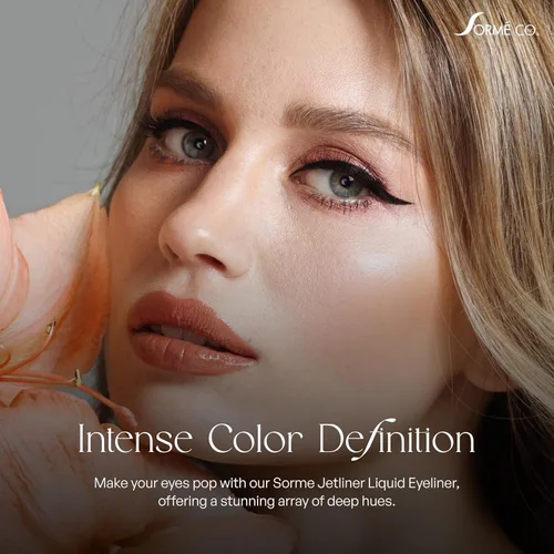 Vista 4 de Sorme' Treatment Cosmetics Jetliner delineador de ojos, color negro