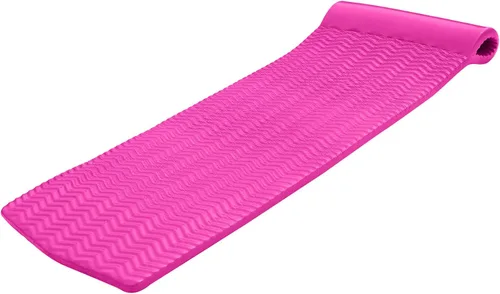 Vista 15 de TRC Recreation Serenity 1.5” Thick Vinyl Coated Foam Swimming Pool Float Mat Adult Lounger with Built-in Roll Pillow