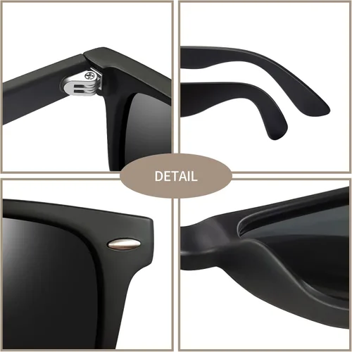 Vista 4 de Joopin Gafas de sol cuadradas polarizadas con protección UV para hombre y mujer