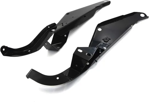 Vista 8 de Soportes de soporte de carenado delantero negro resistente para Harley Touring 93-13 [P/N: TGHD-FMS002-BK]