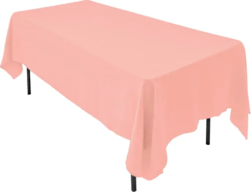 Vista 25 de AK TRADING CO. Mantel rectangular de poliéster de 60 x 102 pulgadas, fabricado en Estados Unidos, resistente a las arrugas, ignífugo, duradero
