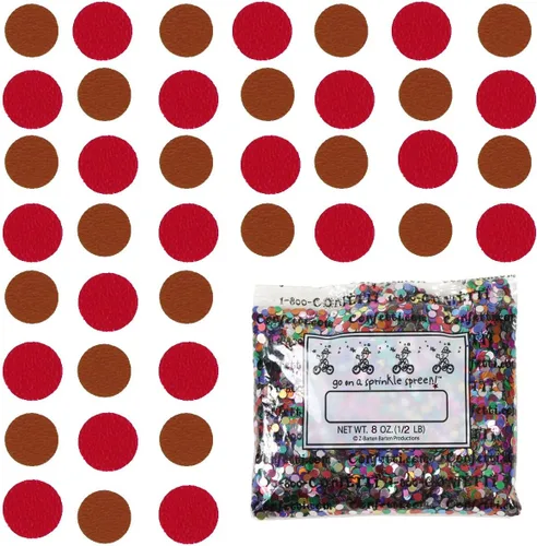 Vista 225 de Confetti Circle 1/4" Negro, Azul Marino Combo - 2 bolsas de media onza (1 oz) (8550/9971)