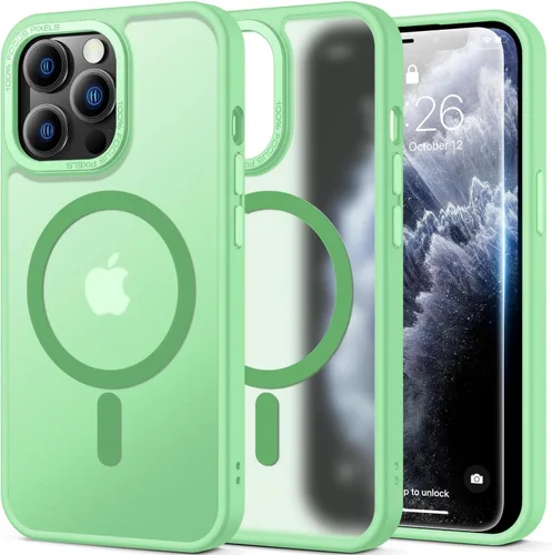 Vista 31 de SEXYMOM Funda magnética para iPhone 11 con protector de pantalla, compatible con carga inalámbrica, prueba de caídas de grado militar de 21 pies, a