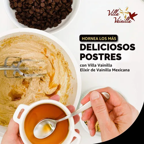 Vista 4 de Villa Vainilla Extracto de vainilla pura, Elixir Premium Mexican Vanilla Extracto de vainilla puro natural Para chefs y cocina casera Perfecto