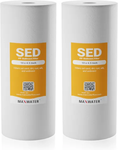 Vista 14 de Max Water Cartucho de filtro de agua de repuesto para toda la casa de 1 micrón, 10 x 4.5 pulgadas, compatible con DGD-5005, AP810, WFHD13001B