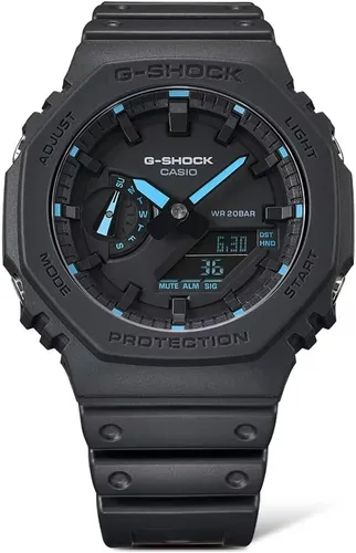 Vista 2 de G-Shock GA2100-1A2 Neon Accent - Reloj azul, Azul, Digital
