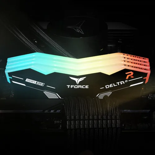 Vista 8 de TEAMGROUP T-Force Delta Alpha RGB DDR5 Ram 32 GB Kit (2 x 16 GB) 5600 MHz (PC5-44800) CL40 Intel XMP 3.0 y AMD Expo Módulo de memoria de escritorio