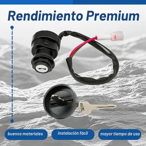 Vista 4 de WFLNHB Interruptor de encendido con llave de repuesto para Yamaha Raptor 250 350 660R 700