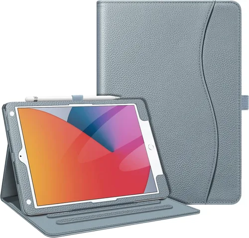 Vista 34 de Fintie - Funda para iPad de 9ª / 8ª / 7ª generación (2021/2020/2019) de 10.2 pulgadas - [Protección de esquinas] Funda con soporte de visualización