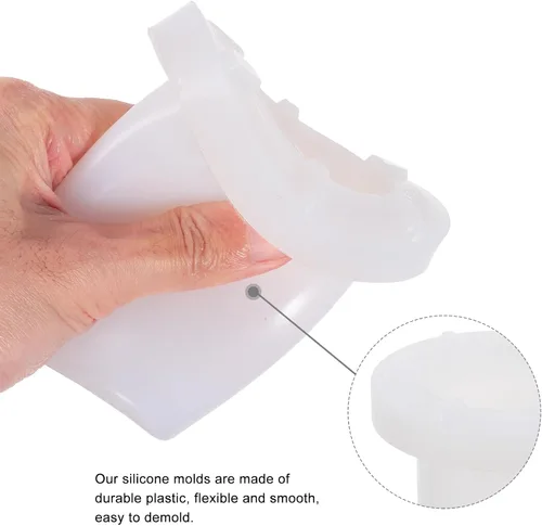 Vista 7 de HEALLILY Molde cilíndrico hueco para velas de 3.54 x 4.13 pulgadas, molde de silicona para hacer velas perfumadas y proyectos de manualidades