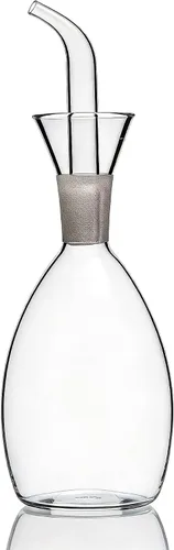 Vista 5 de ELETON Planet Glass - Decantador de aceite y cruet de 10 onzas Food-Grade Borosilicate Glass Oil Dispenser Bottle