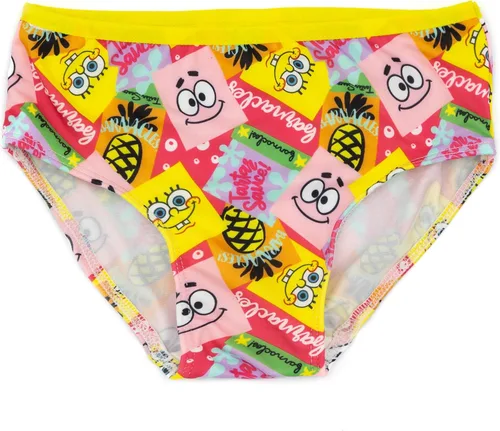 Vista 4 de SpongeBob SquarePants Bikini Niñas Niños Amarillo 2 Piezas Bañador