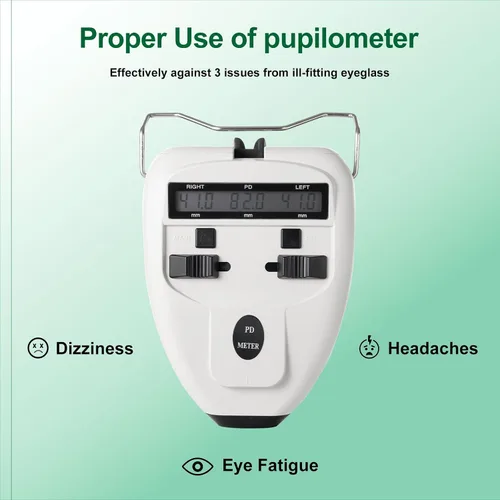 Vista 4 de Medidor de distancia pupilar digital óptico medidor de Pd Led Pupilómetro Herramienta de medición de distancia interpupilar Equipo oftálmico