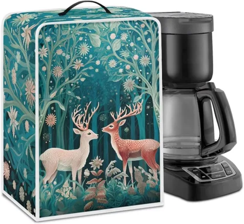 Vista 20 de Cubierta antipolvo para máquina de café con girasol, cubierta antipolvo para cafetera, funda para licuadora, cubierta de tela para batidora de pie