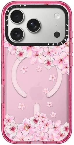 Vista 53 de CASETiFY Impact iPhone Air Case [Delgada/Compatible con Magsafe / 8.2 ft. Protección contra Caídas de Grado Militar 4X] - Lazos - Rosa Arcos