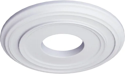 Vista 2 de Medallón de techo clásico de 12 3/8" DE x 4" DI x 1 1/8" P (se adapta a marquesinas de hasta 7 1/4")