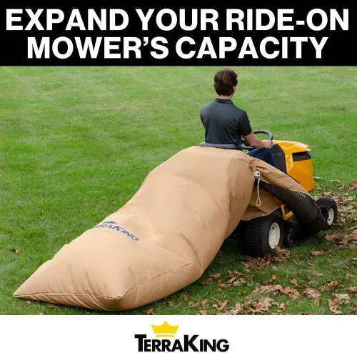 Vista 3 de TerraKing Leaf XL - Bolsa para recolección de hojas rápido y fácil, sistemas de recogida de materiales para cortacésped de montar