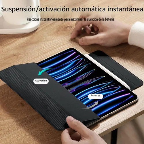 Vista 7 de ESR Funda para iPad Pro de 11 pulgadas, iPad Pro 11 Funda Folio (2022/2021/2020, 4ª/3ª/2ª generación), conexión magnética conveniente, soporte de 2