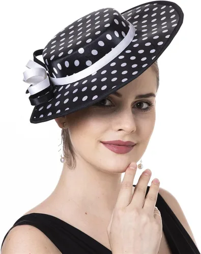 Vista 7 de Lucky Leaf - Tocado para mujer, tocado con plumas, con clip para el pelo, para cóctel, boda, fiesta de té