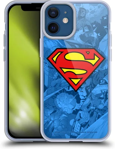 Vista 8 de Head Case Designs Funda de gel con licencia oficial de Superman DC Comics Collage Comicbook Art [protección de grado militar] compatible con Apple