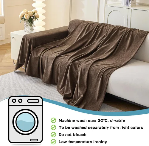 Vista 22 de MYSKY HOME Funda de Sofá Seccional para Perros, 2 Piezas Fundas de Sofá para Sofá en Forma de L, Funda de Sofá Lavable, Protector de Muebles Funda