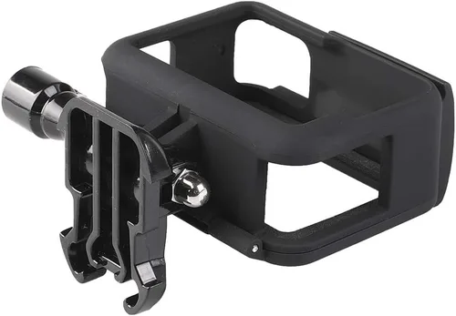 Vista 4 de Carcasa transparente para GoPro Hero 5/6/7, carcasa protectora de esqueleto, con hebilla de liberación rápida, tornillo de pulgar largo y tapa