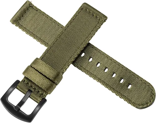 Vista 3 de WOUKUP Correa de reloj de nailon militar de liberación rápida de alta calidad, material de cinturón de seguridad, correa de reloj de 0.709in