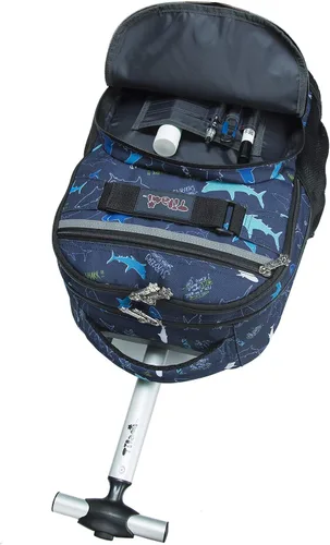 Vista 4 de Mochila escolar con ruedas Tilami de 18 pulgadas multifuncional, para niños y estudiantes
